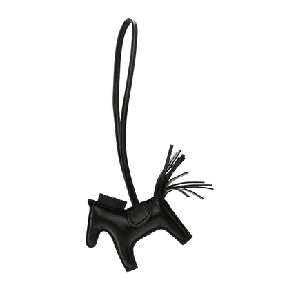 Hermes Milo Lambskin Grigri Rodeo Horse Bag Charm PM So Black 1 of 4