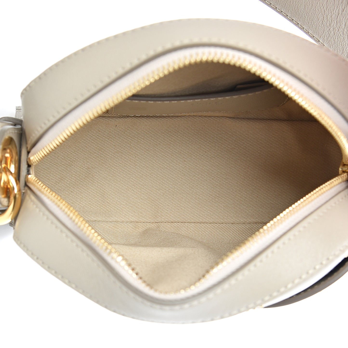 Smooth Calfskin Little Horses Embroidered Shoulder Bag Pastel Grey