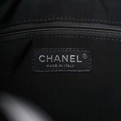 Chanel Lambskin Quilted Small Girl Bag Black Green 6 of 9