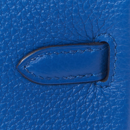 Hermes Togo Birkin 25 Bleu France 9 of 29
