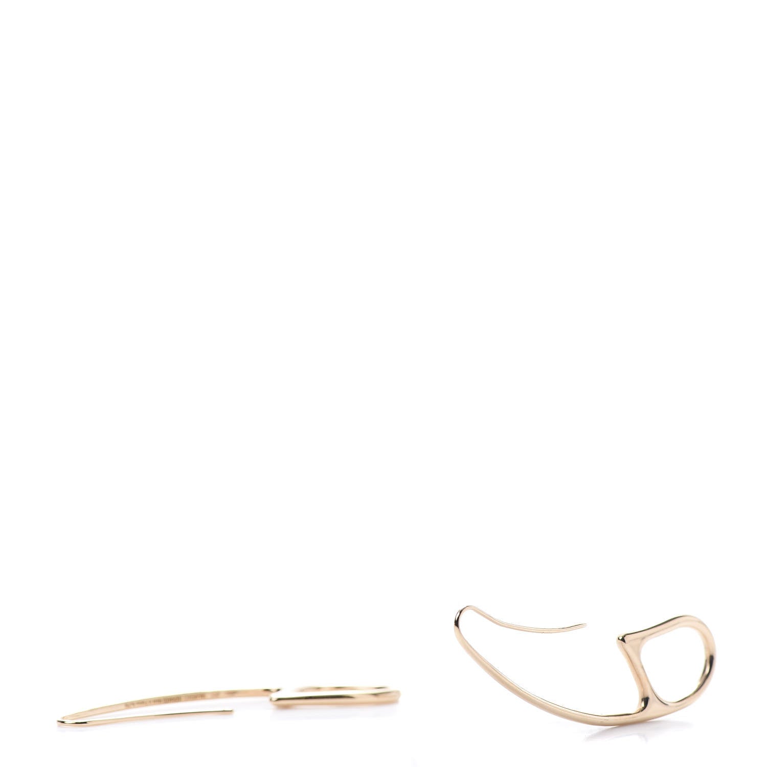 Hermes 18K Rose Gold Chaine D'Ancre Punk Earrings 3 of 5