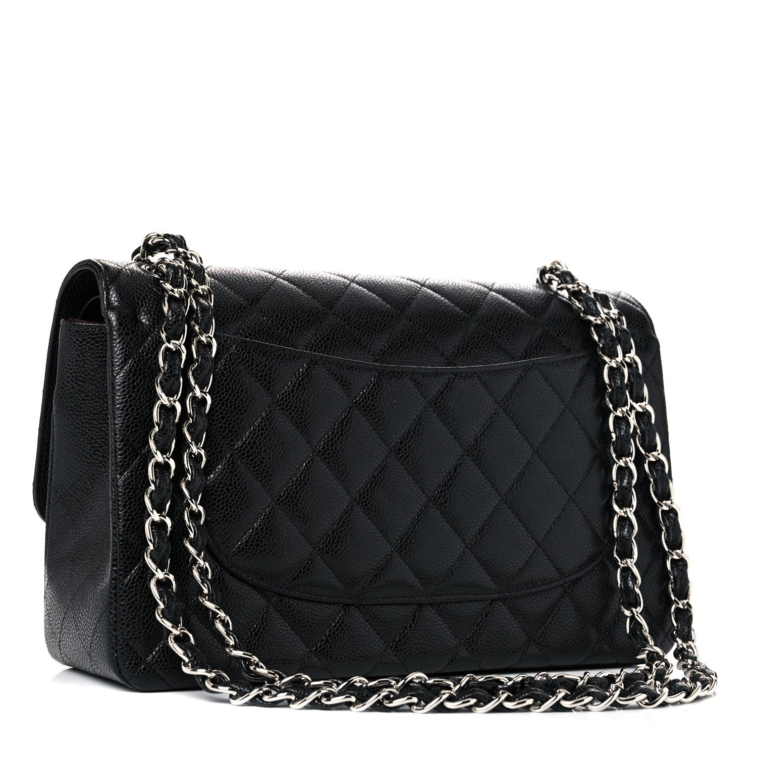 Chanel Caviar Quilted Jumbo Double Flap Black 3 of 11