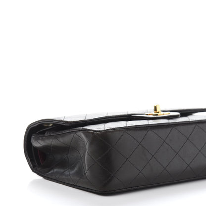 Chanel Lambskin Quilted Medium Double Flap Black 13 of 17