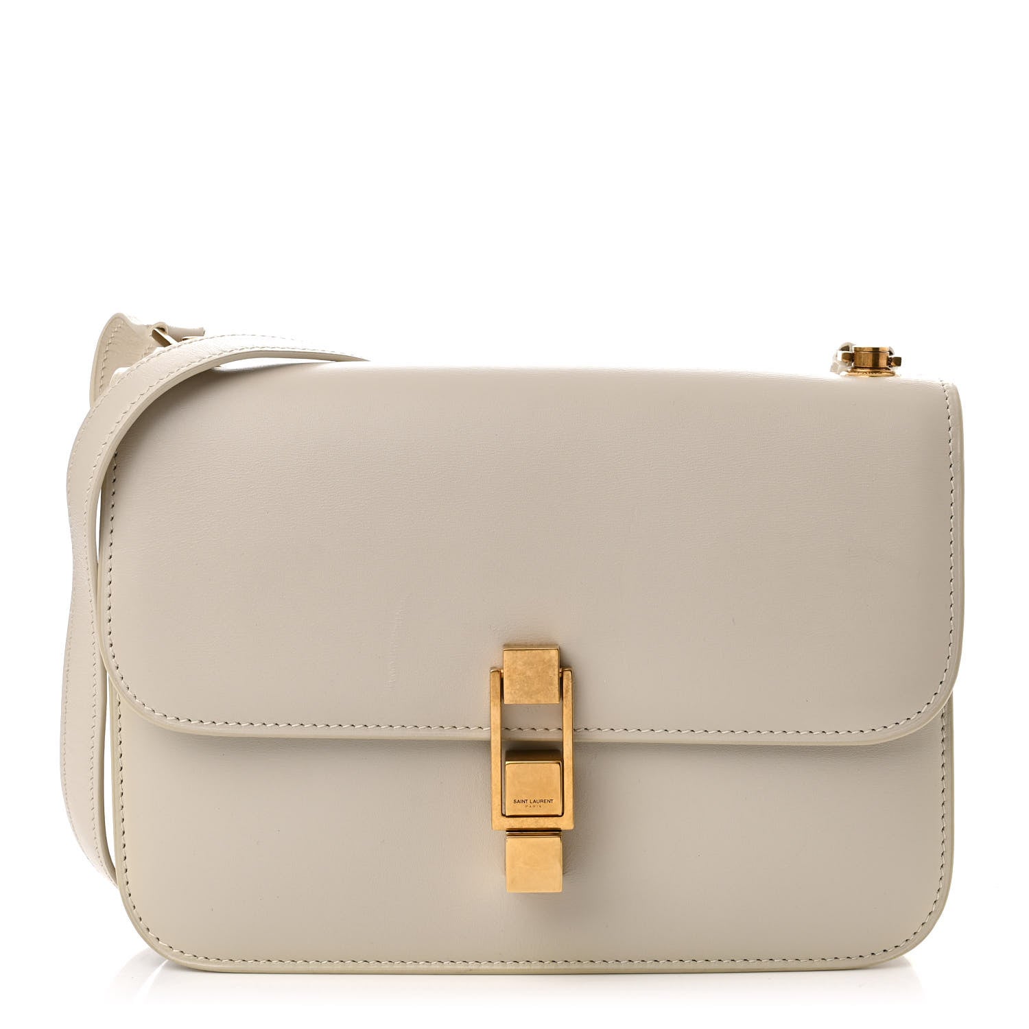 Saint Laurent Smooth Calfskin Carre Satchel Crema Soft 1 of 19