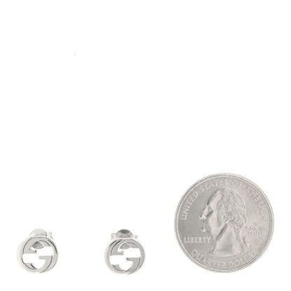 Gucci Sterling Silver Interlocking GG Stud Earrings 2 of 5