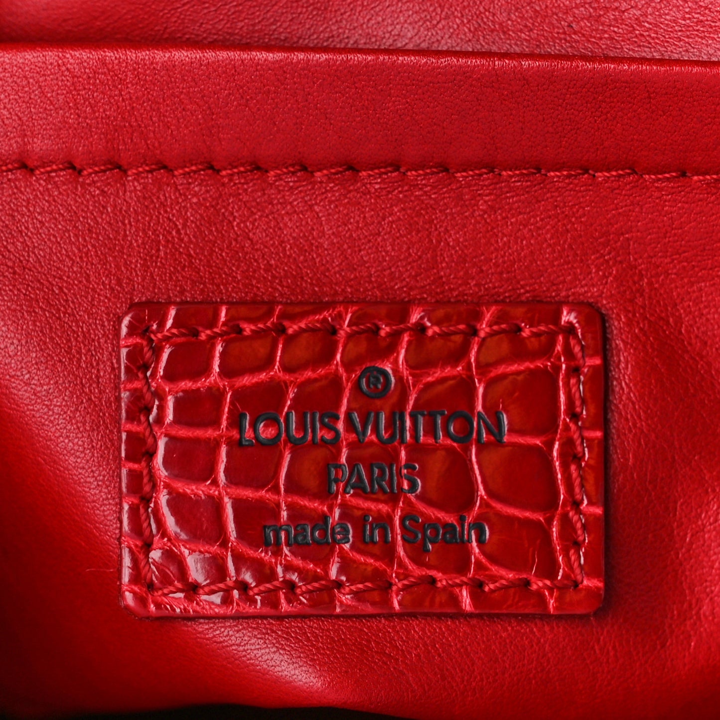 Monogram Velours Alligator Gracie MM Rouge