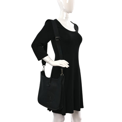 Hermes Taurillon Clemence Evelyne III PM Black 2 of 9