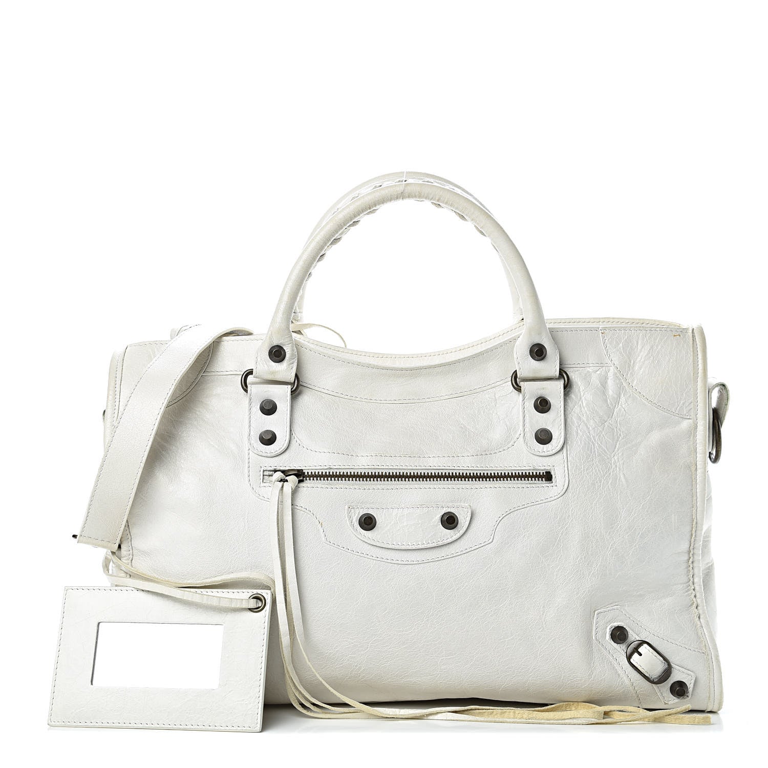 Balenciaga Agneau Classic Hardware City White 1 of 17