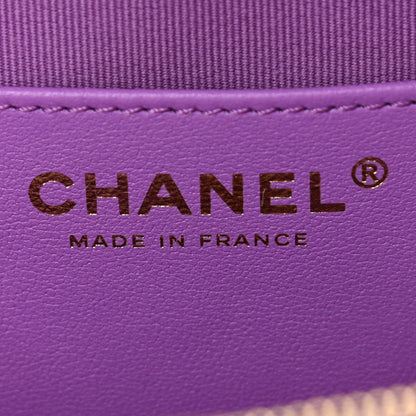 Chanel Lambskin Quilted CC In Love Heart Bag Purple 6 of 11