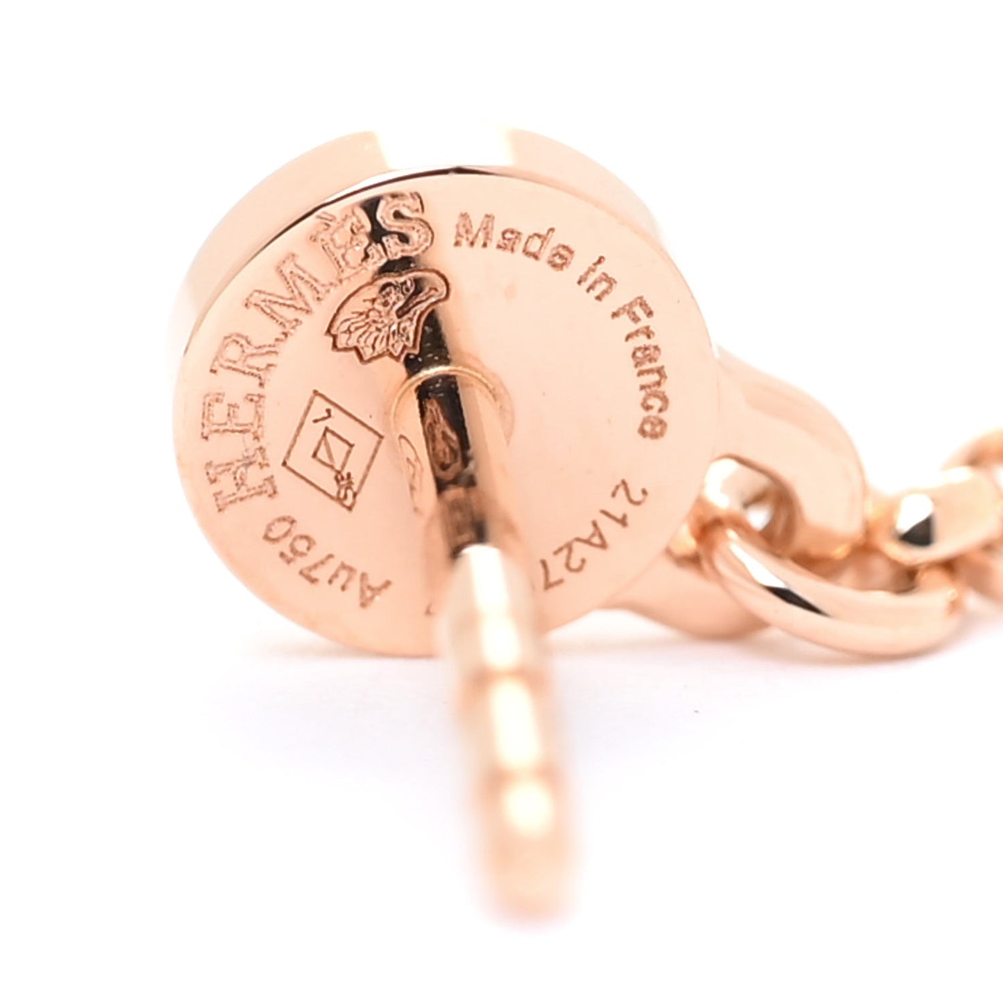 18K Rose Gold Diamond Kelly Clochette Drop Earrings