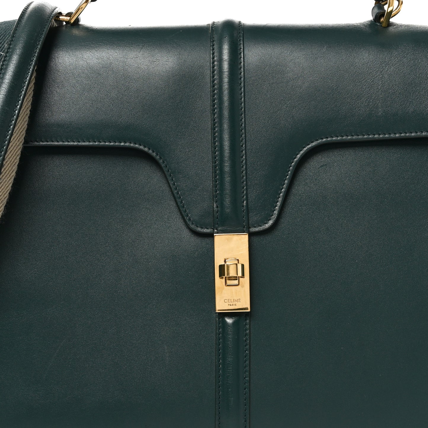 Satinated Calfskin Large 16 Top Handle Bag Amazone