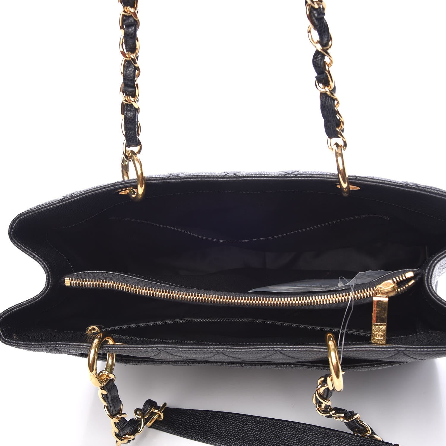 Chanel Caviar Quilted Grand Shopping Tote GST Black 5 of 7
