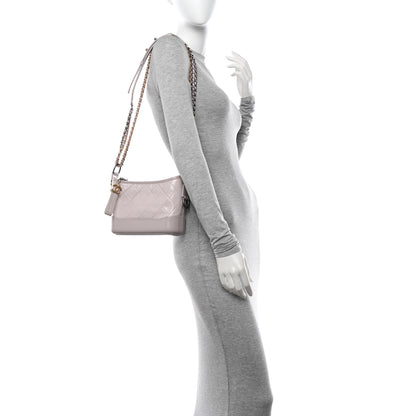 Chanel Aged Calfskin Quilted Small Gabrielle Hobo Beige 2 of 11