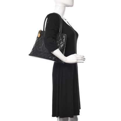 Chanel Caviar Quilted Medallion Tote Black 3 of 13