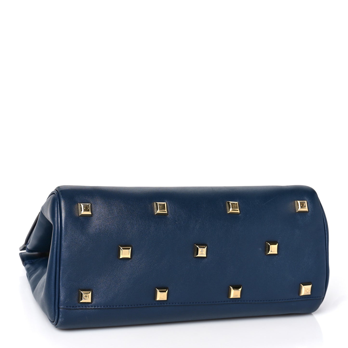 Calfskin Medium Studio Bag Navy