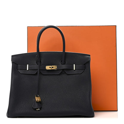 Hermes Togo BIRKIN 35 Bleu Nuit 10 of 10