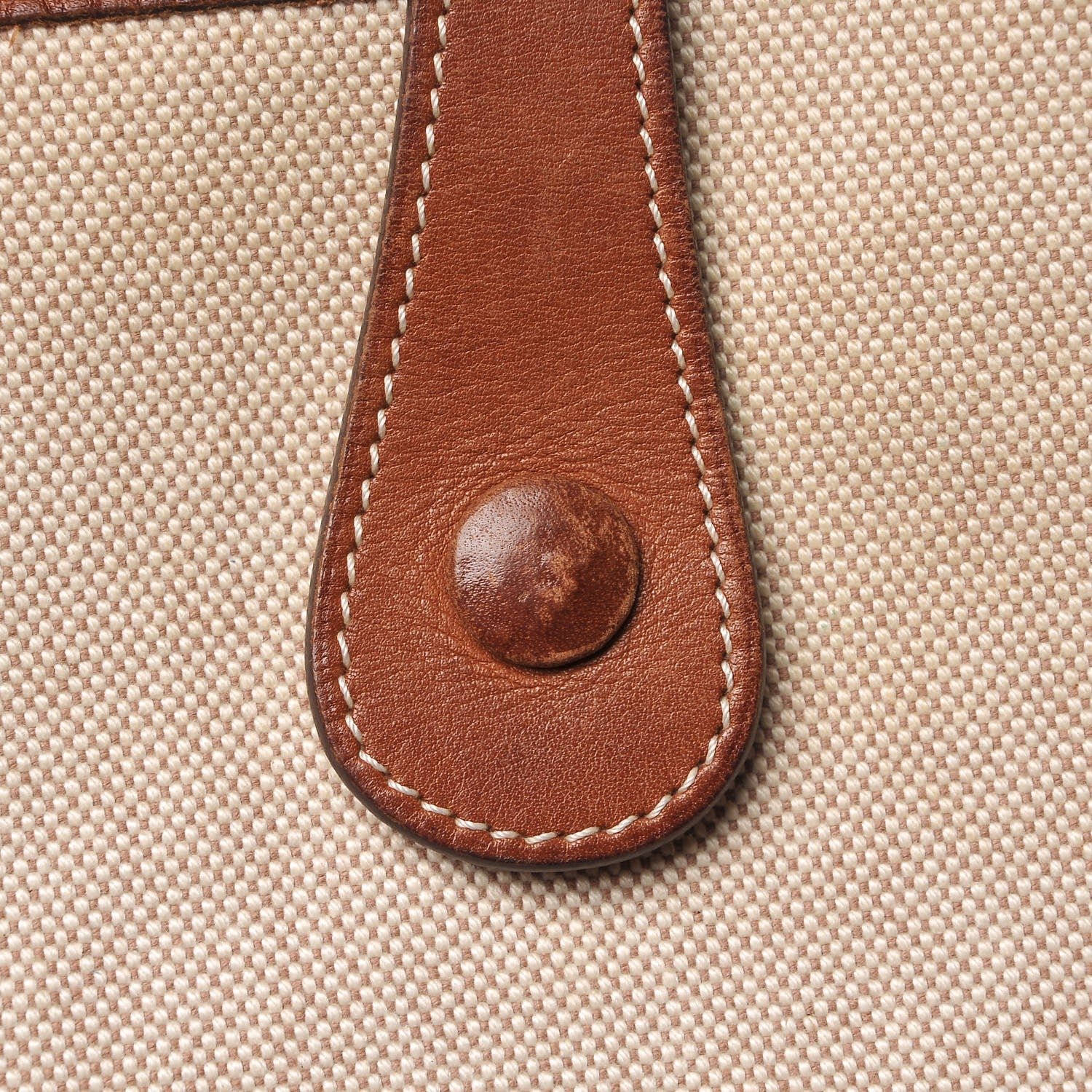 Hermes Toile Natural Barenia Evelyne GM Fauve 10 of 14
