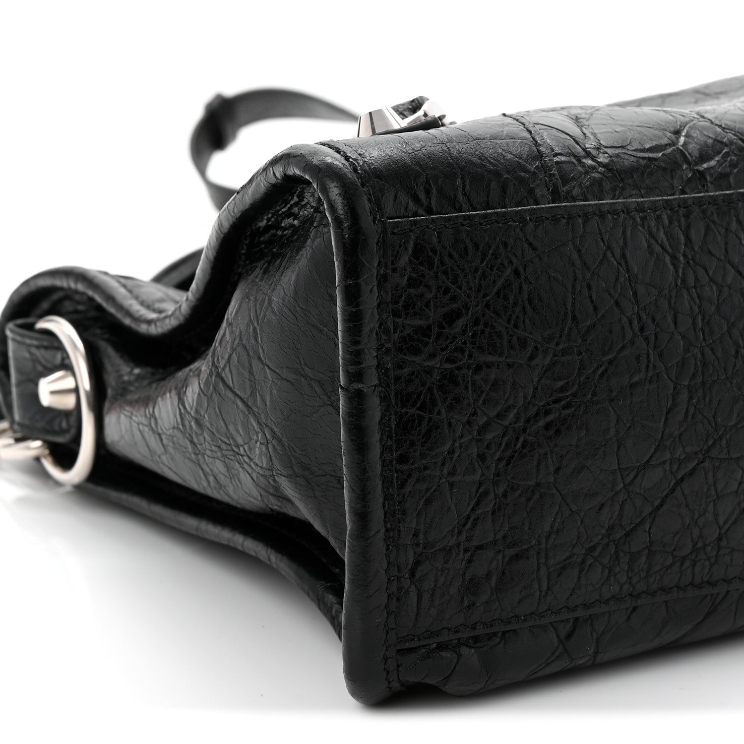 Balenciaga Agneau Arena Silver Hardware Small Le City Black 9 of 10