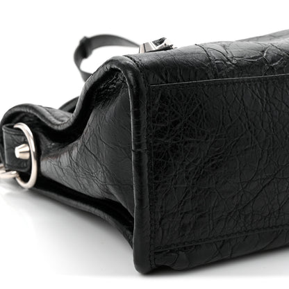 Balenciaga Agneau Arena Silver Hardware Small Le City Black 9 of 10