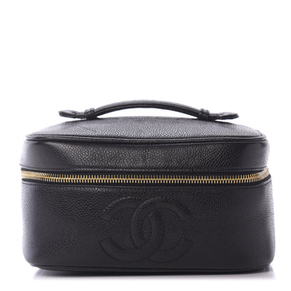 Chanel Caviar Vanity Cosmetic Case Black 1 of 11