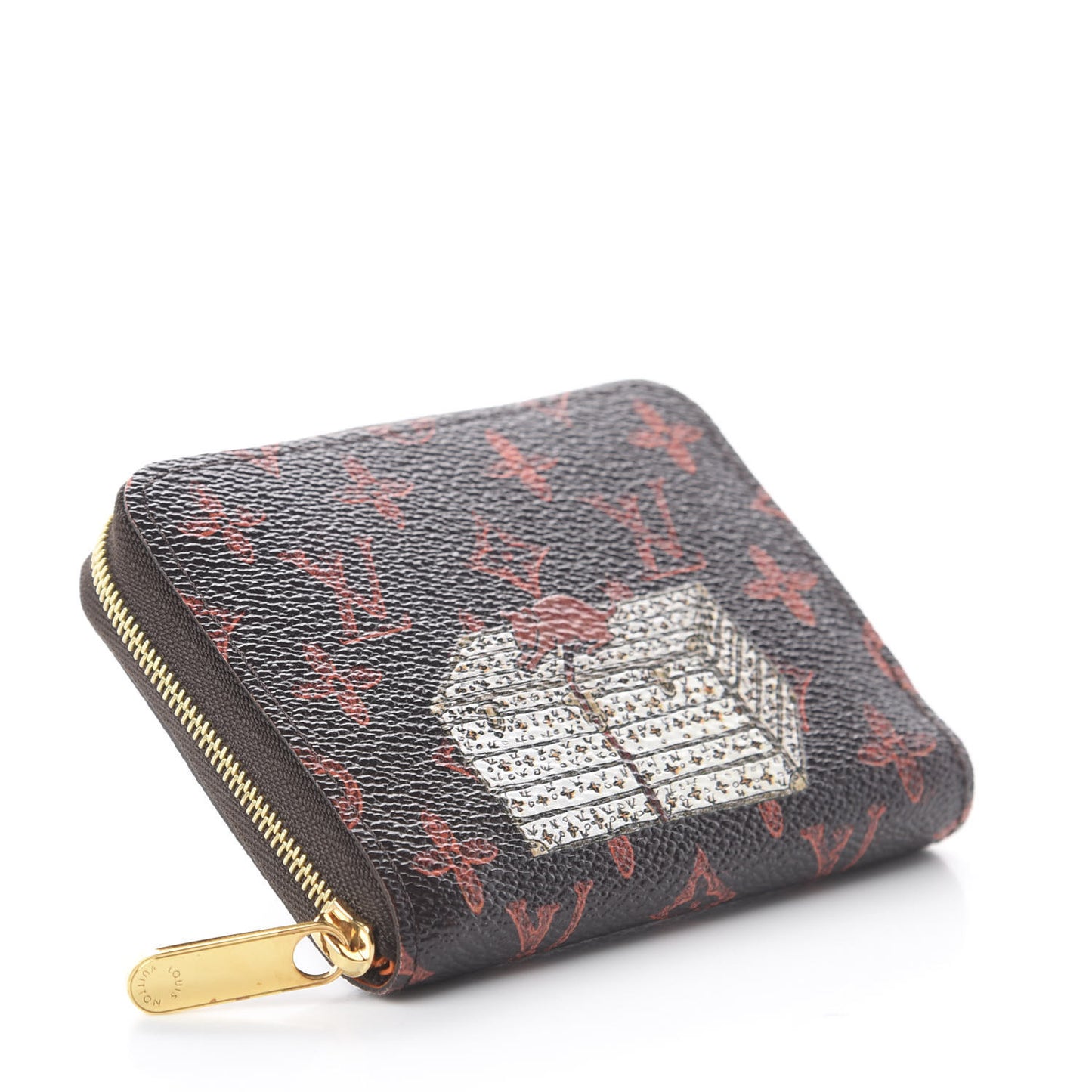 Catogram Zippy Coin Purse Marron