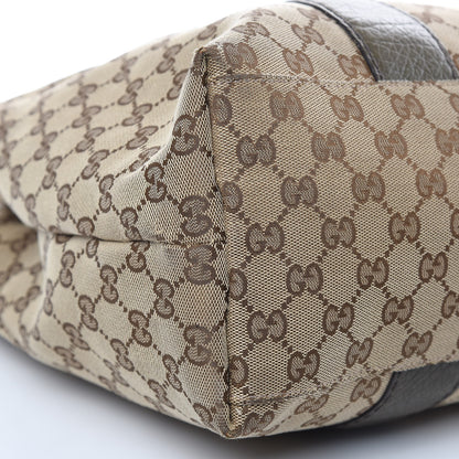 Gucci Monogram Medium Bamboo Bar Tote Olive 9 of 16
