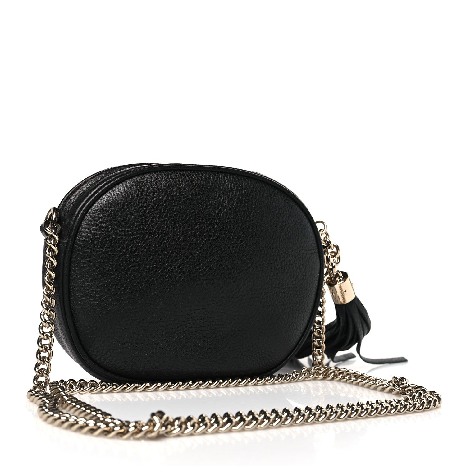 Gucci Pebbled Calfskin Mini Soho Chain Bag Black 3 of 9