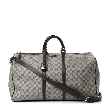 Gucci GG Plus Monogram Large Carry On Duffle Bag Brown 1 of 16
