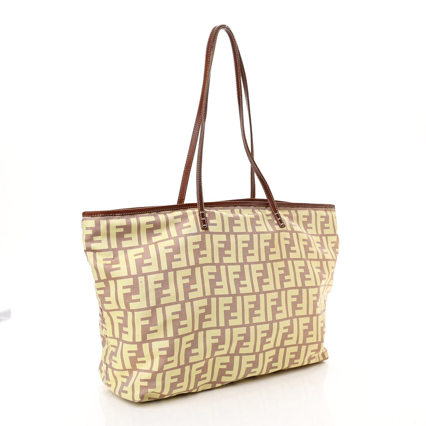 Canvas Zucca Roll Shopping Tote Tobacco Yellow