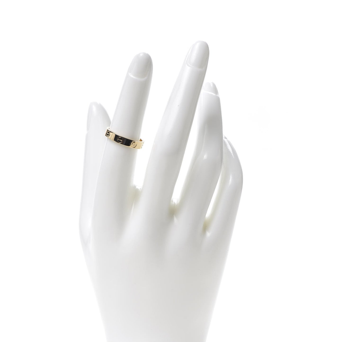 18K Yellow Gold 3.5mm LOVE Wedding Band Ring 52 6