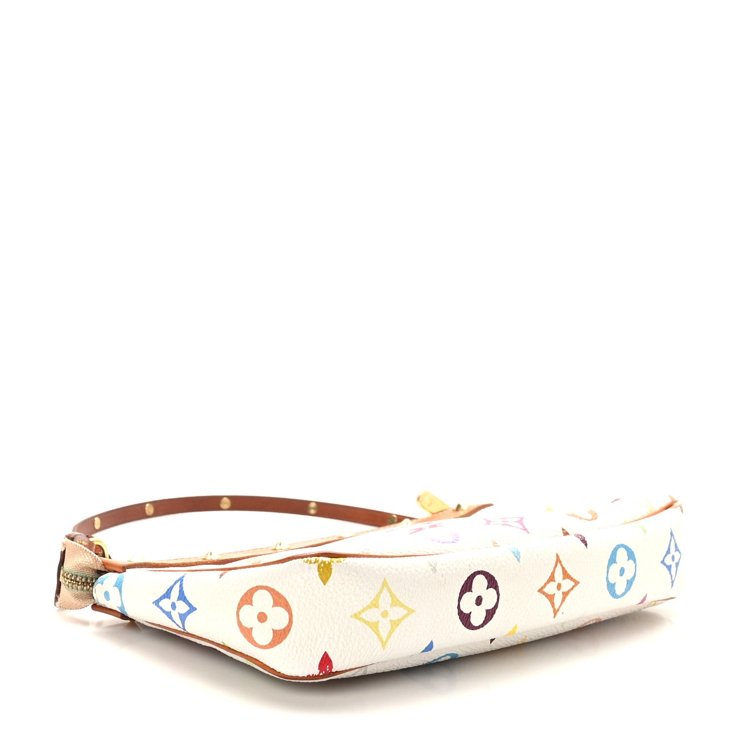 Louis Vuitton Monogram Multicolor Pochette Accessories White 4 of 10