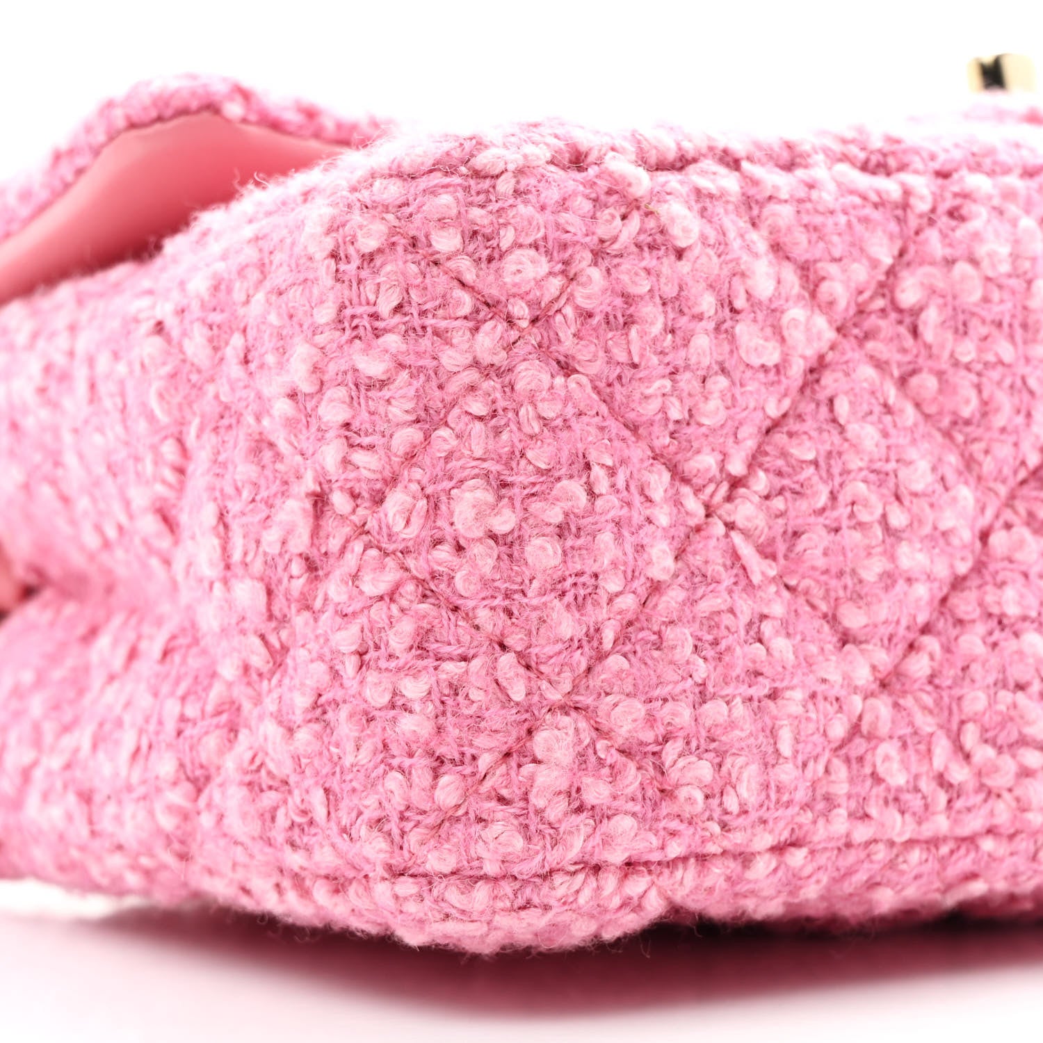 Chanel Tweed Quilted Mini Rectangular Flap Pink 8 of 10