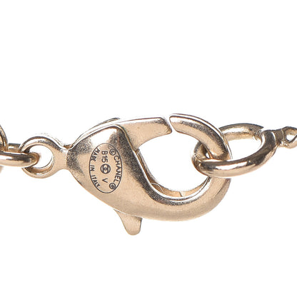 Chanel Enamel CC Baroque Pearl Drop Necklace Black Gold 3 of 3