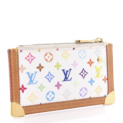 Louis Vuitton Monogram Multicolor Key Pouch White 2 of 6