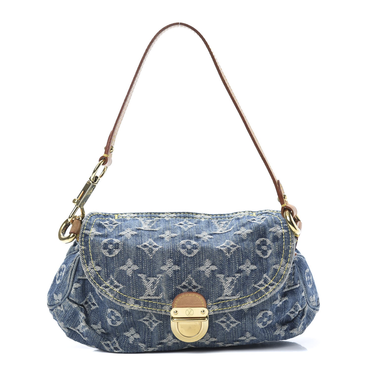 Louis Vuitton Monogram Denim Mini Pleaty Blue 1 of 11