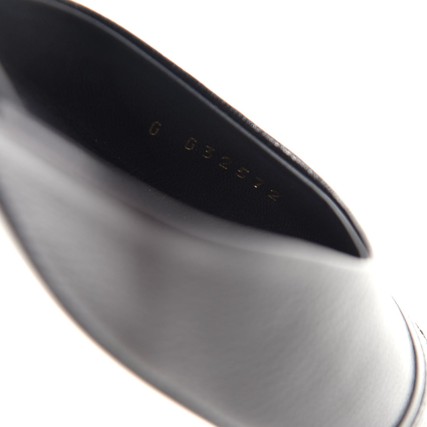 Goatskin Cap Toe CC Slingback Pumps 36.5 Black