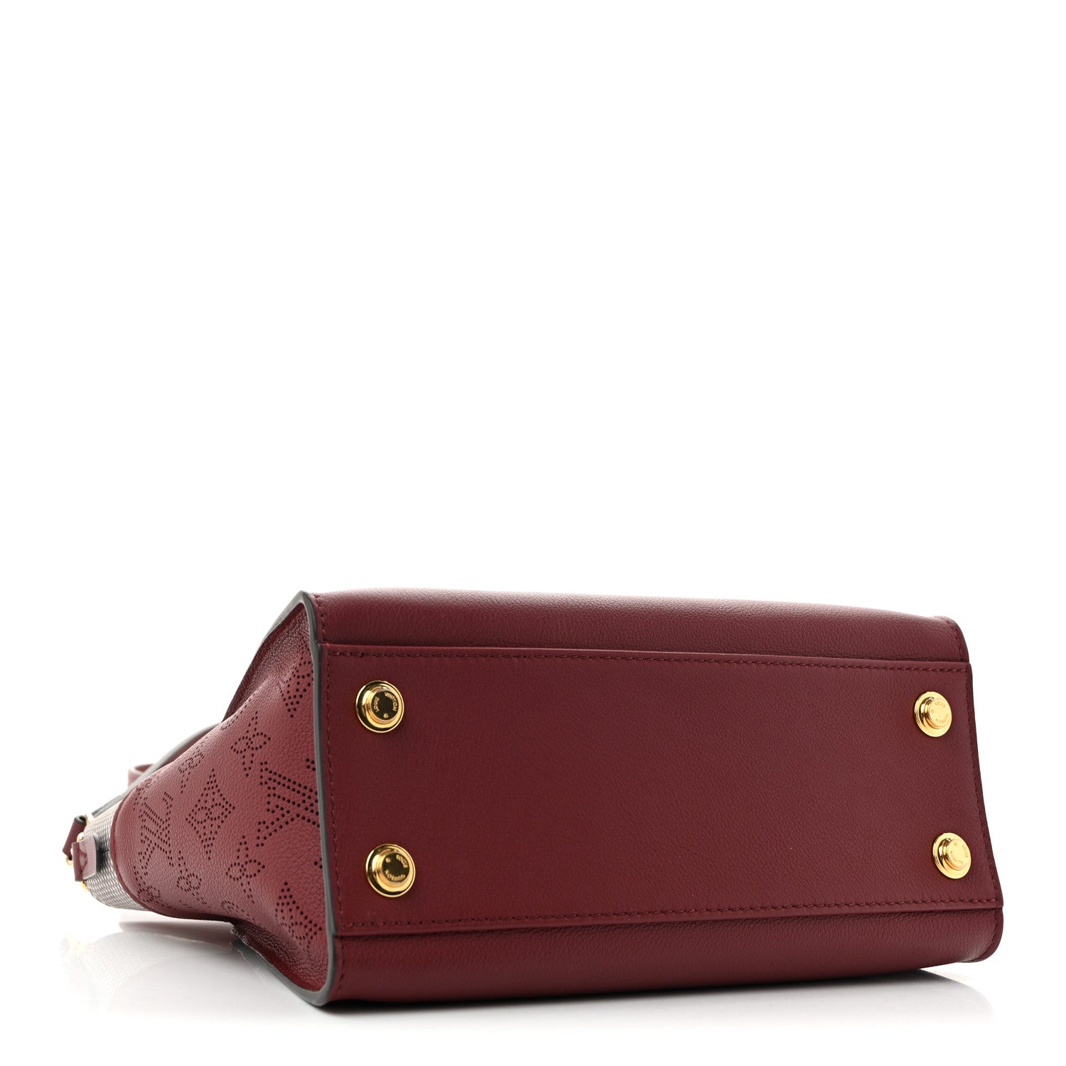 Louis Vuitton Calfskin Karung Snakeskin Mahina On My Side PM  Griotte Red 4 of 10