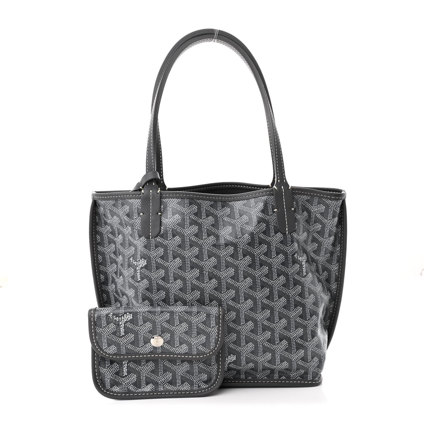 Goyardine Reversible Mini Anjou Grey
