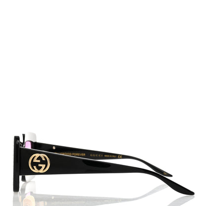 Gucci Acetate Crystal Hollywood Forever Sunglasses GG0974S Black 3 of 8
