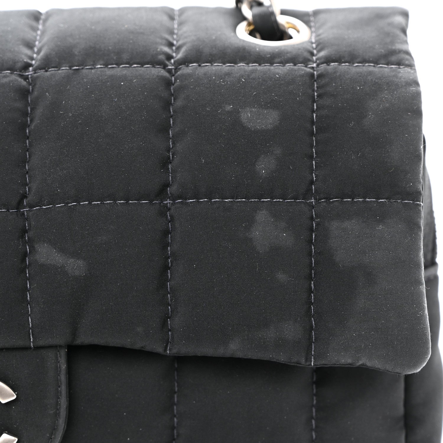 Chanel Nylon Square Quilted Flap Black 11 of 21