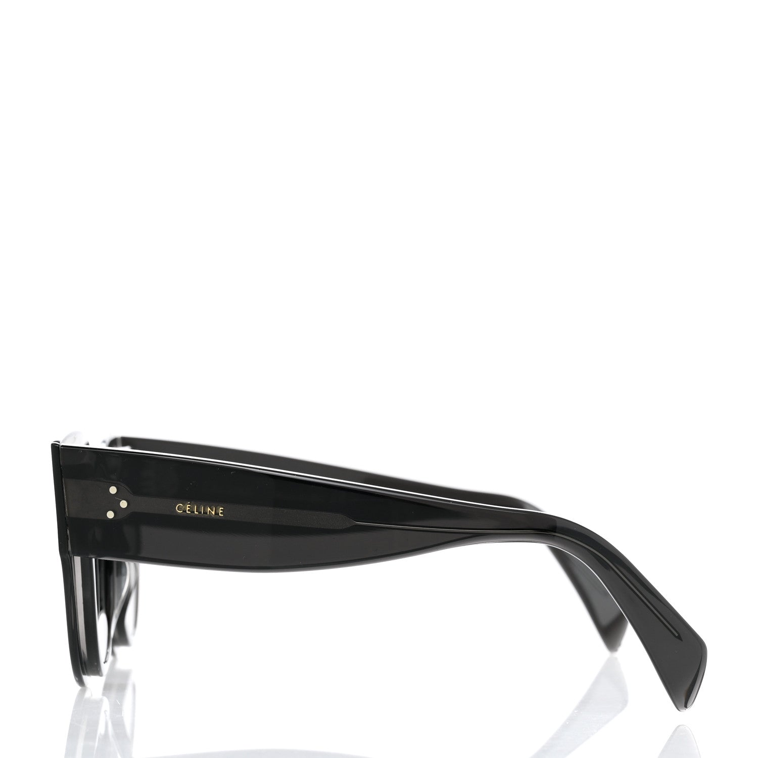 Celine Acetate Petra Sunglasses CL41447/S Transparent Black 3 of 8