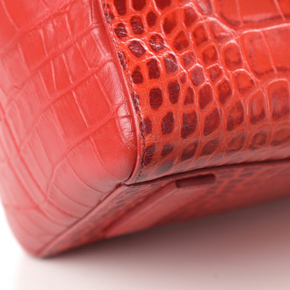 Givenchy Calfskin Crocodile Embossed Medium Antigona Red 12 of 21