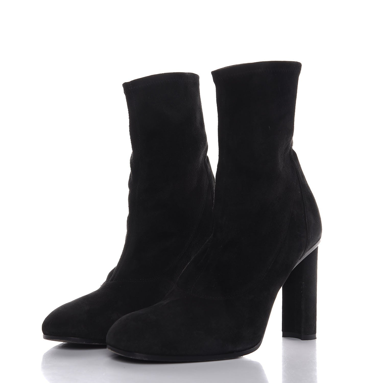 Hermes Suede Ankle Boots 39.5 Black 3 of 8