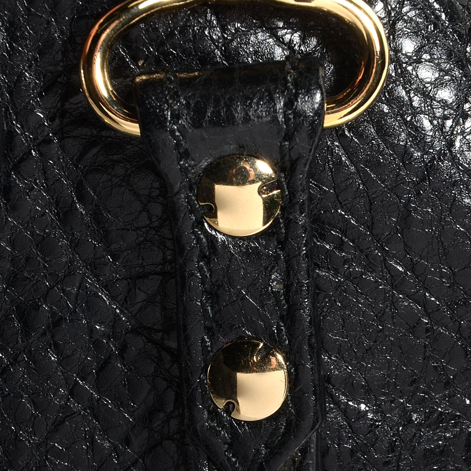 Balenciaga Agneau Giant 12 Gold Hardware Flat Handle Clutch Black 10 of 12