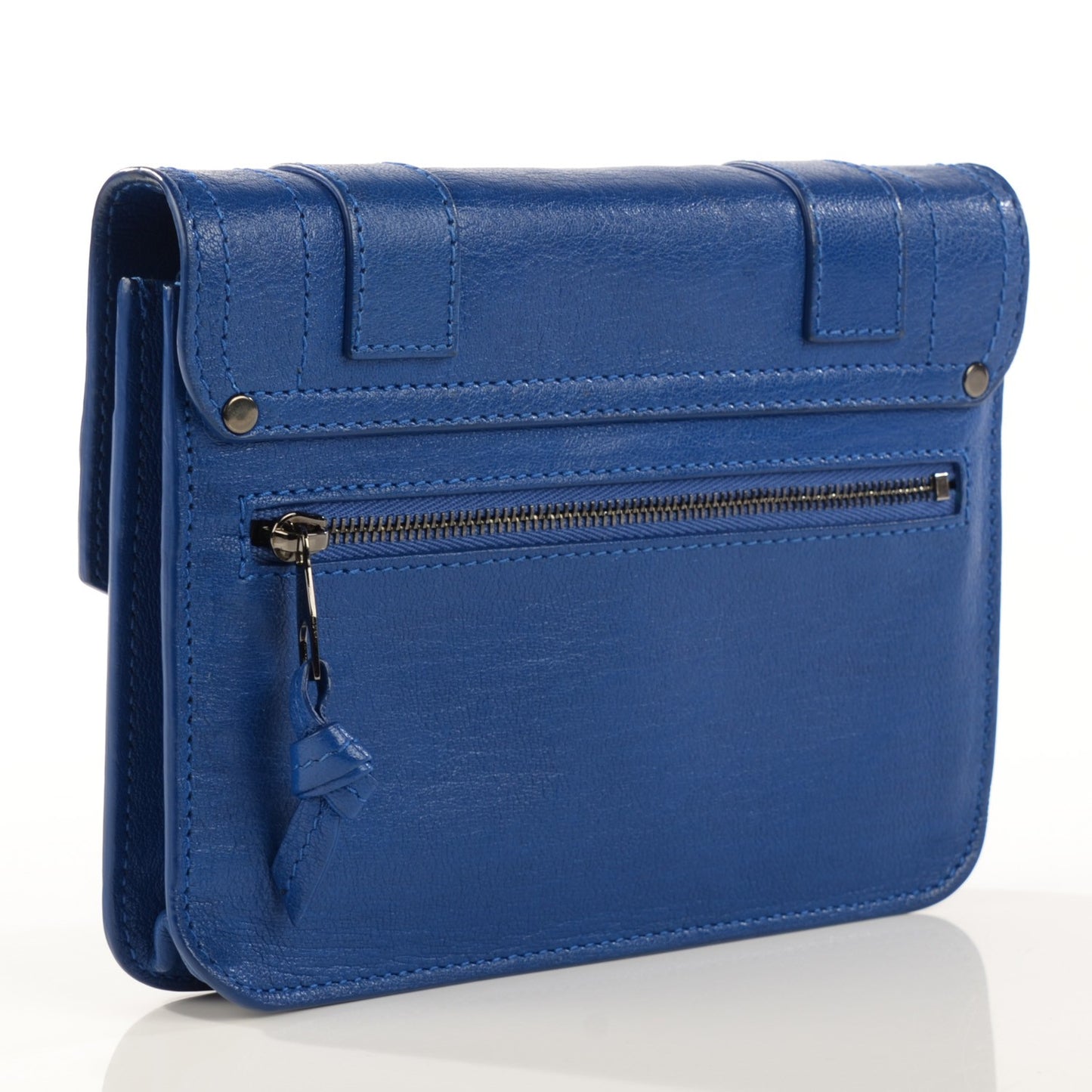 Lambskin PS1 Large Chain Wallet Royal Blue