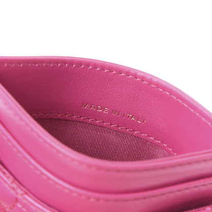Chanel Lambskin Camellia Embossed Card Holder Fuchsia 6 of 12