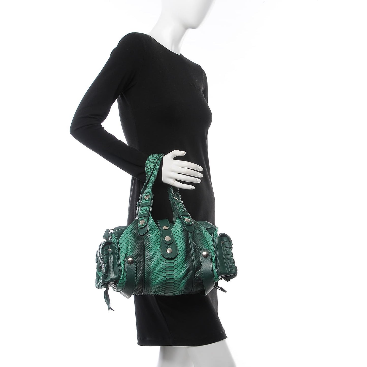 Python Silverado Shoulder Bag Emerald