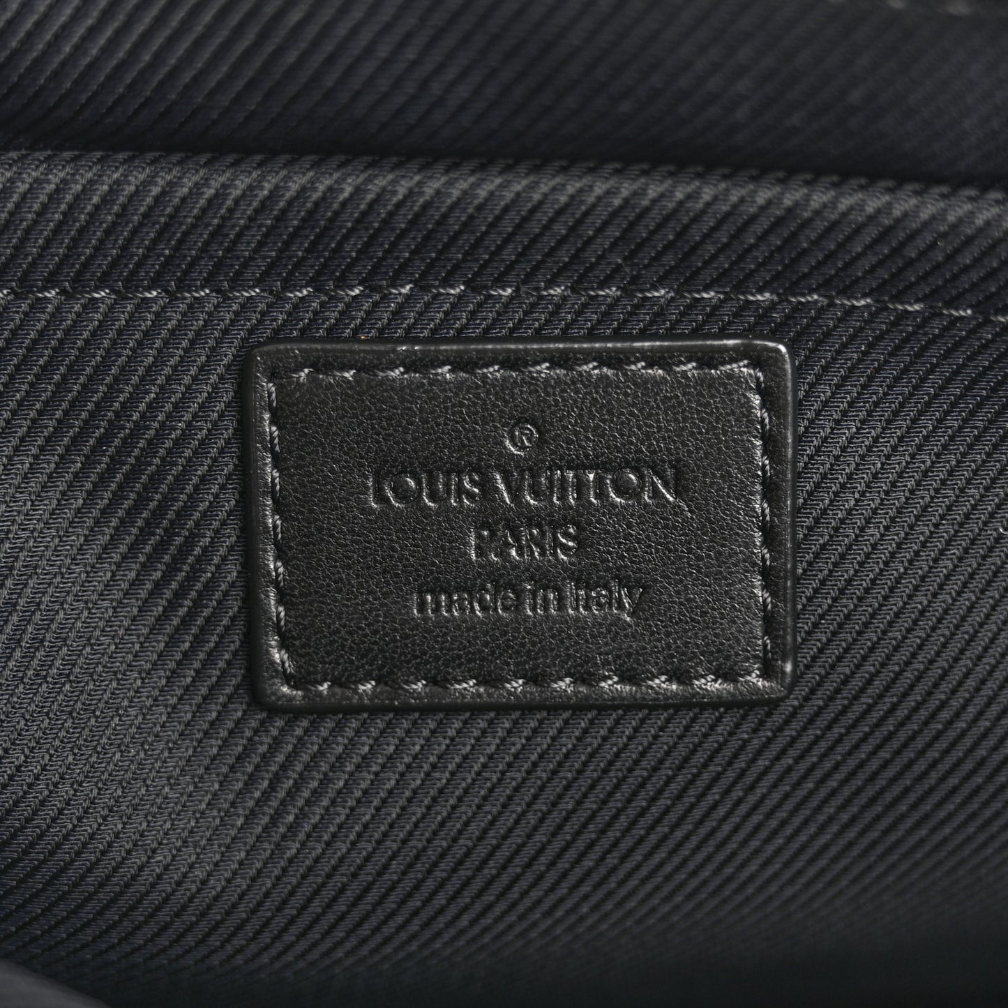 Monogram Lurex Flat Zip Pochette Black