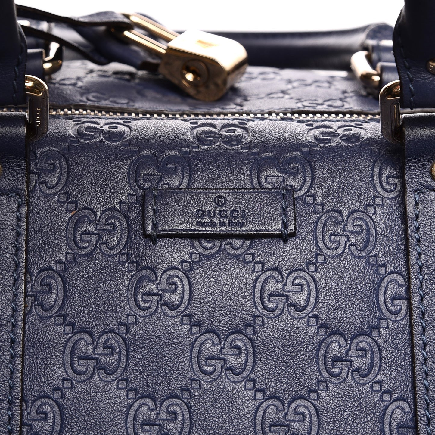 Guccissima Large Carry On Duffle Blue