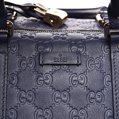 Gucci Guccissima Large Carry On Duffle Blue 6 of 10